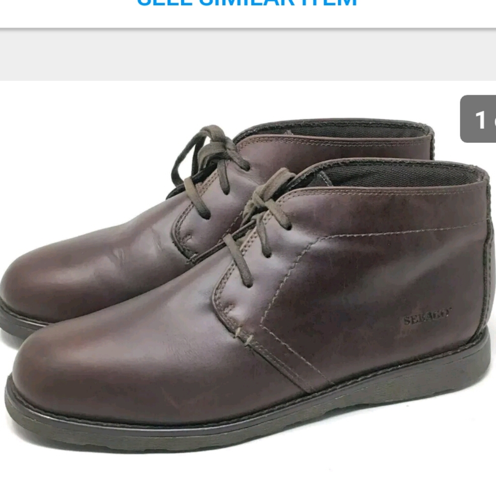 Sebago Ankle Chukka Boots Brown Leather 12